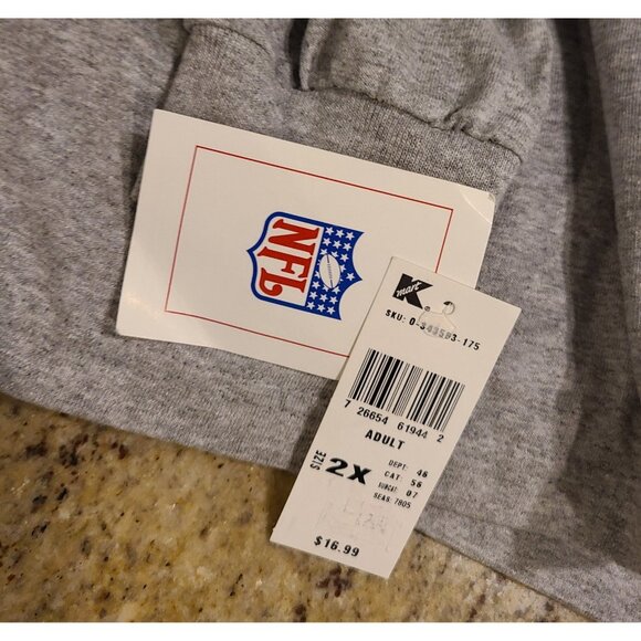 Lot of 2 Vintage Mens XXL New! NFL New England Patriots shirt & Lee Sport used - Picture 8 of 15